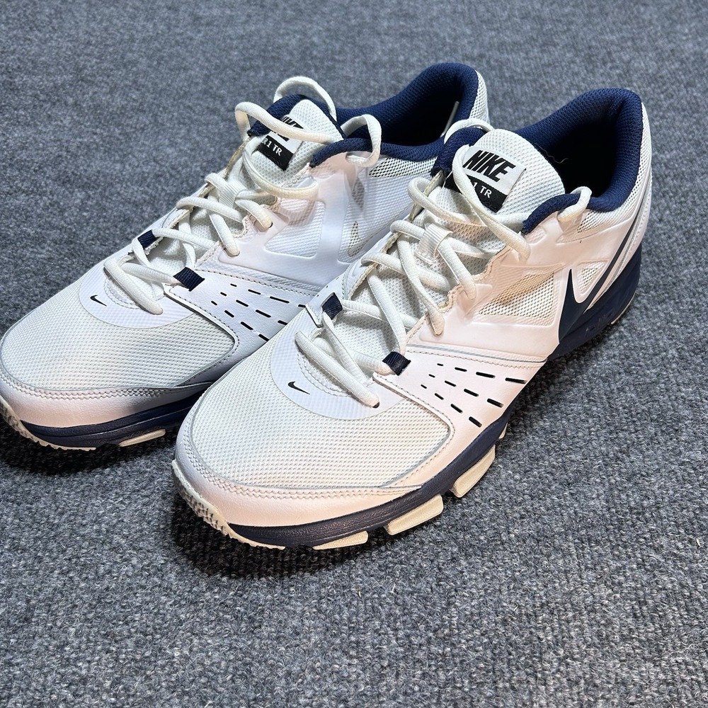 Nike Air One TR Men's Training Shoes White Navy Blue 631276-103 Size 11.5